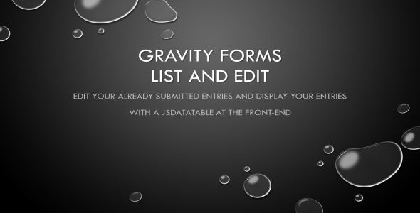 Gravity Forms - List & Edit icon