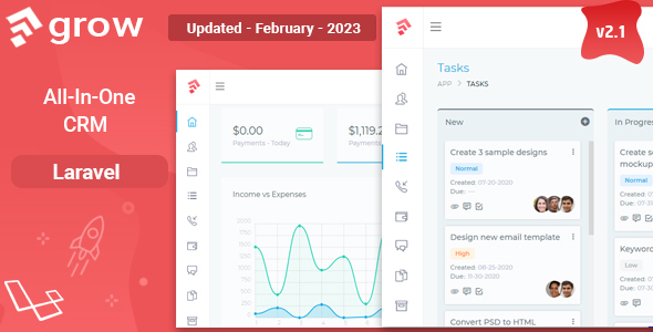 Grow CRM - Laravel Project Management icon