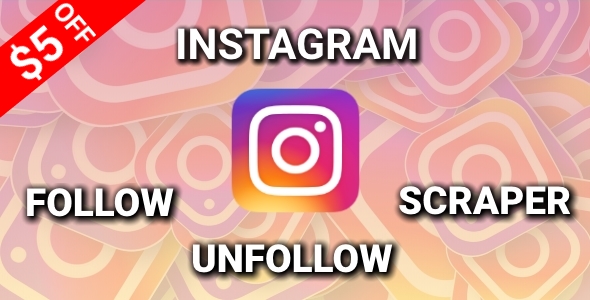 Instagram Auto Follow/Unfollow/Scraper icon