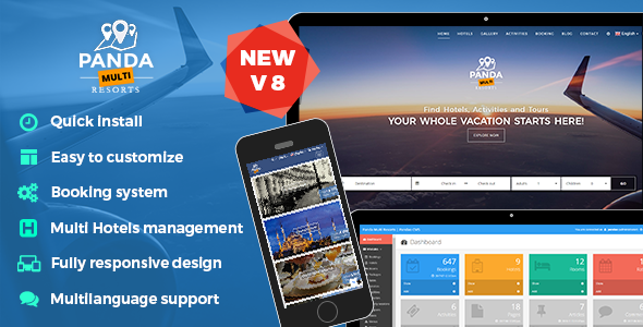Panda Multi Resorts 8 - Booking CMS for Multi Hotels icon