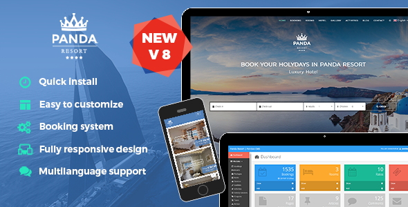Panda Resort 8 - CMS for Single Hotel - Booking System icon