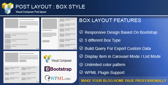 Post Layout : Box Style for Visual Composer icon