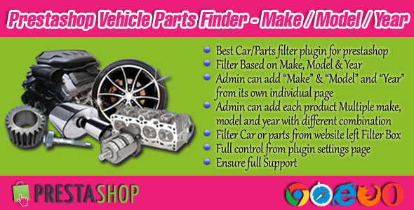 Prestashop Vehicle Parts Finder - Make/Model/Year icon