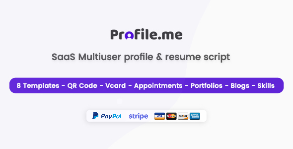 Profile.me - Saas Multiuser Profile Resume & Vcard Script icon