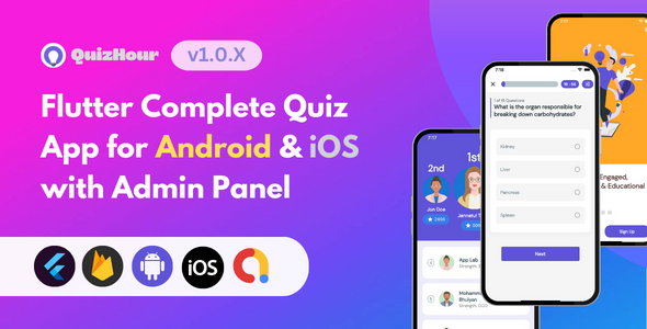 Quizhour - Flutter Quiz App for Android & iOS with Admin Panel icon