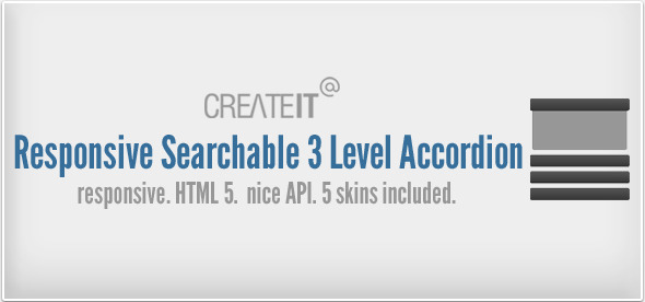 Responsive Searchable 3 Level Accordion For Wordpress icon