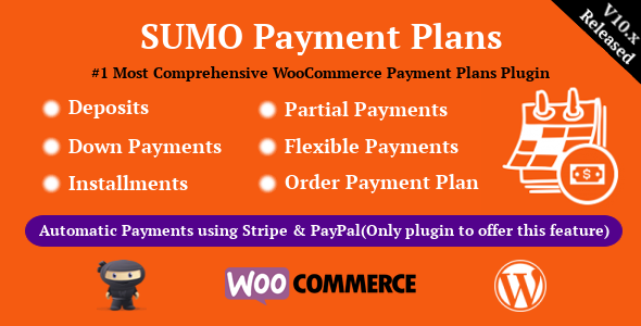 SUMO WooCommerce Payment Plans - Deposits, Down Payments, Installments, Variable Payments etc icon