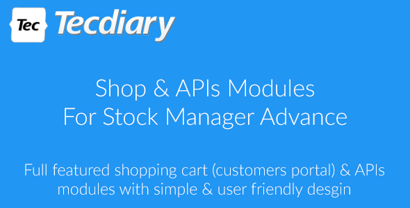 Shop (Shopping Cart) & APIs Modules for Stock Manager Advance icon