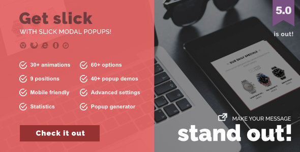 Slick Modal - CSS3 Powered Popups icon