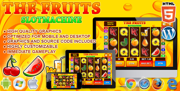 Slot Machine The Fruits - HTML5 Casino Game icon