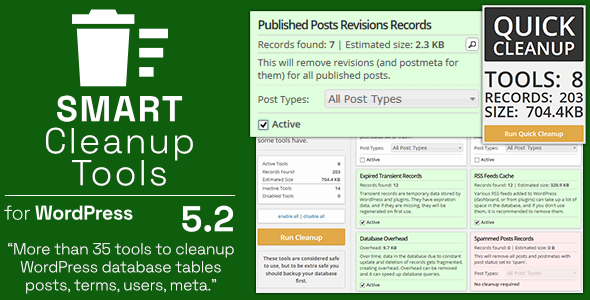 Smart Cleanup Tools - Plugin for WordPress icon