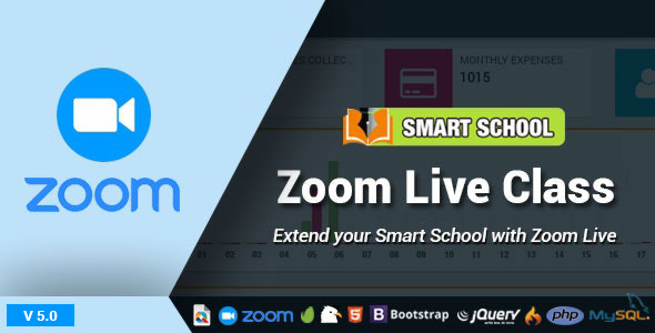 Smart School Zoom Live Class icon