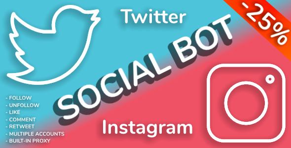 Social Bot - Instagram and Twitter Bot icon