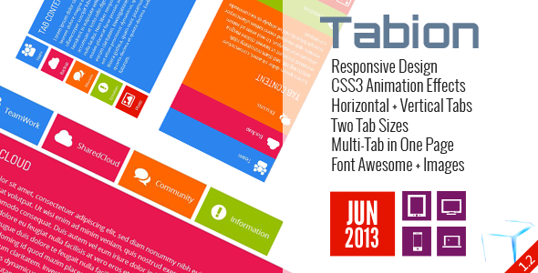 Tabion - Metro Tab Accordion Switcher CSS icon