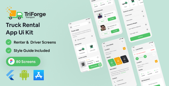 TriForge - Truck Renal Flutter App Ui Kit icon