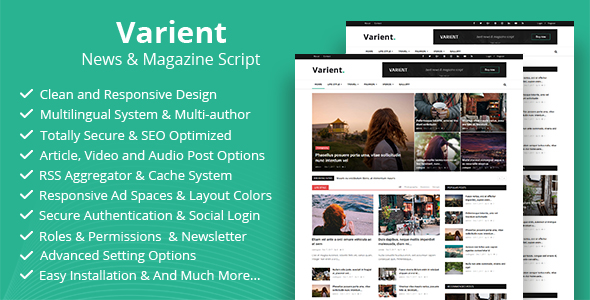 Varient - News & Magazine Script icon