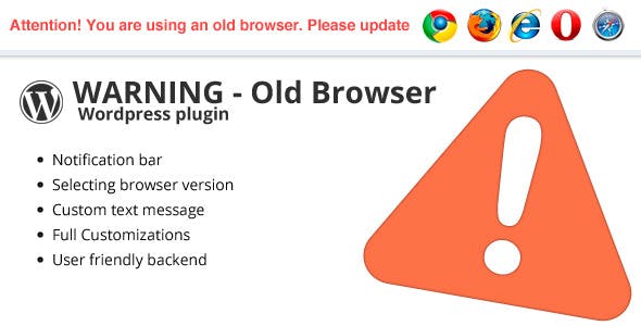Warning Old Browser - Wordpress plugin icon