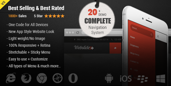 Web Slide - Responsive Mega Menu for Bootstrap 3+ icon
