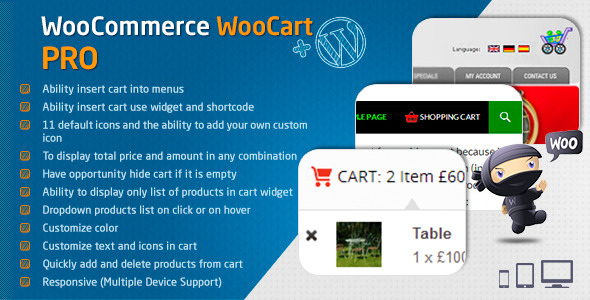 WooCart Pro - Dropdown Cart for WooCommerce icon