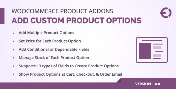 WooCommerce Custom Product Addons, Custom Product Options icon