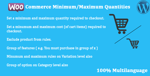 WooCommerce - Minimum/Maximum Quantities icon