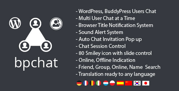 WordPress, BuddyPress Users Chat Plugin icon