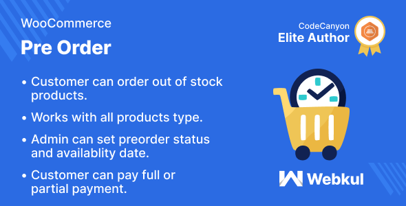 WordPress WooCommerce Pre Order Plugin icon