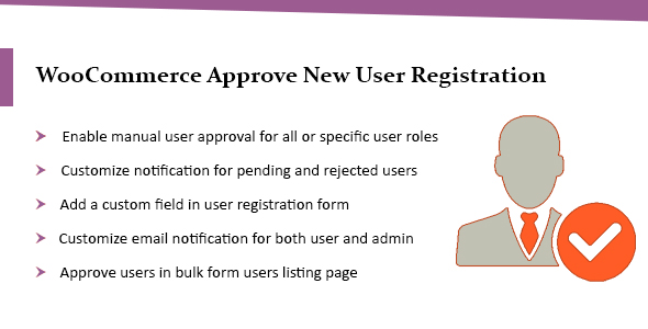 Wordpress & WooCommerce Approve New User Registration Plugin icon