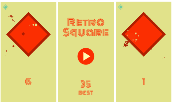 Retro Square - HTML5 Game (Construct3) - 1