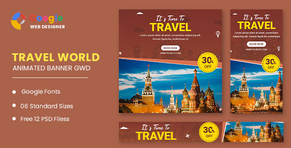 Travel Animated Banner Google Web Designer icon