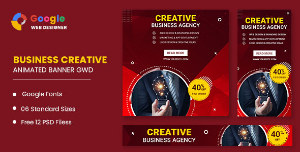 Business Creative Animated Banner Google Web Designer icon