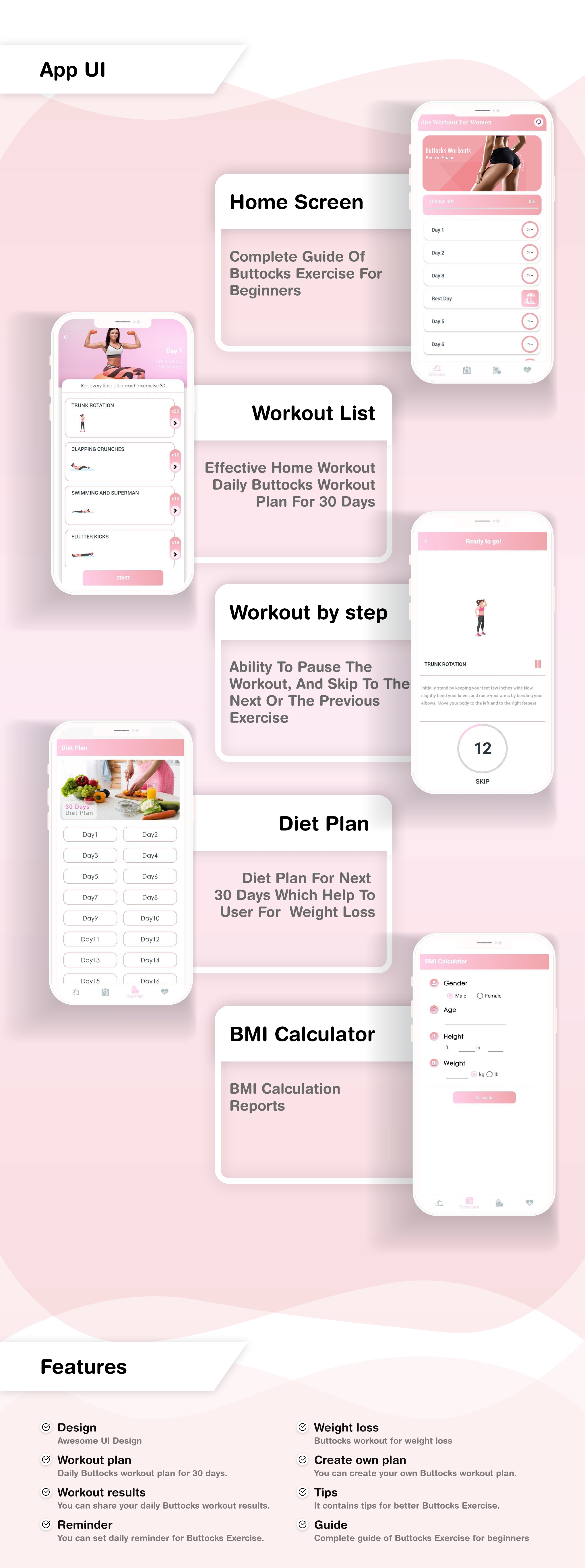 Buttocks Workout Hips Legs Butt Workout Android Code Market
