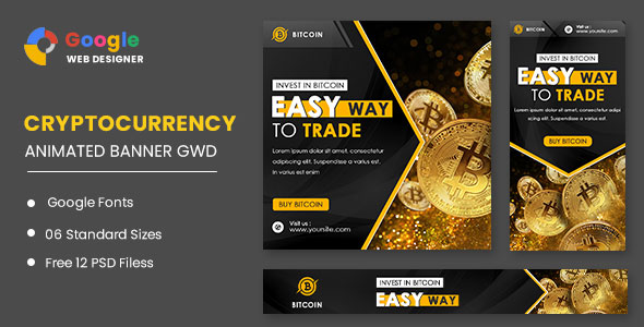Bitcoin Animated Banner Google Web Designer