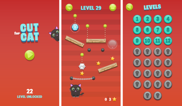 Cut For Cat - HTML5 Game (Construct3) - 1