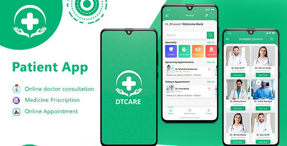 DTCare - Doctor | Patient Appointment Booking Flutter Full Application | Admin Panel | Patient App icon