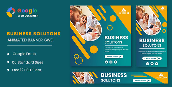 Business Solution Animated Banner GWD icon