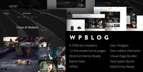 WPblog - Powerful Blog & Magazine WordPress Theme icon