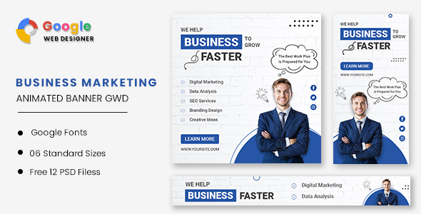 Business Grown Animated Banner GWD icon
