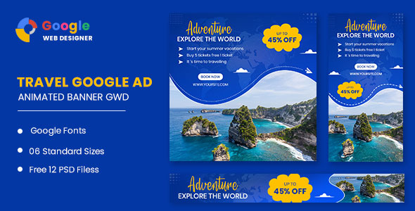 Travel Animated Banner Google Web Designer icon