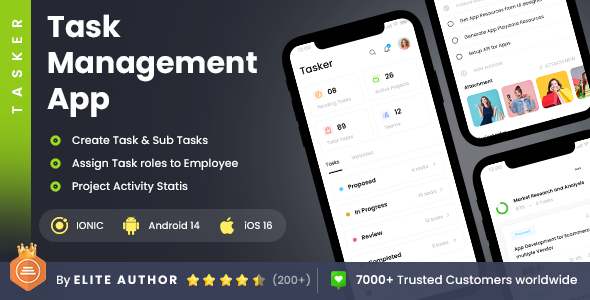 2 App Template | Task Organiser App | Task Management App | Tasker icon