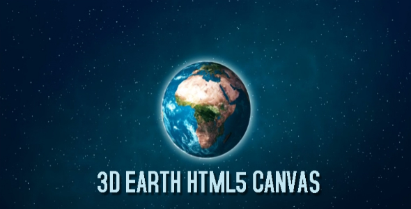 3D Earth HTML5 Canvas HTML5 Website icon
