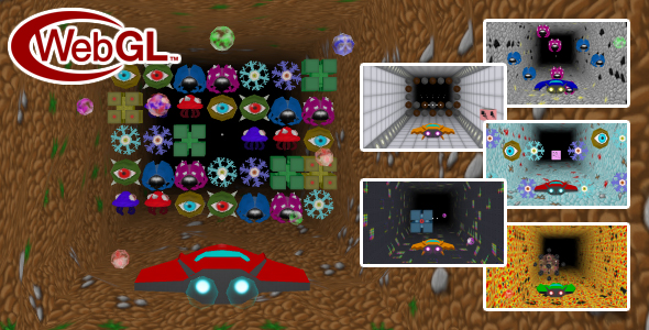 3D Tunnel Flight Shooter - WebGL Game icon