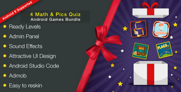 4 Math & Pics Quiz - Android Games Bundle icon