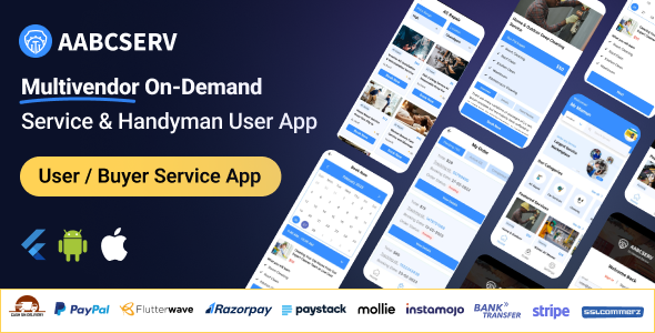 Aabcserv - Multivendor On-Demand Service & Handyman Marketplace Flutter User App icon