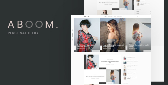 Aboom - Personal Blog WordPress Theme icon