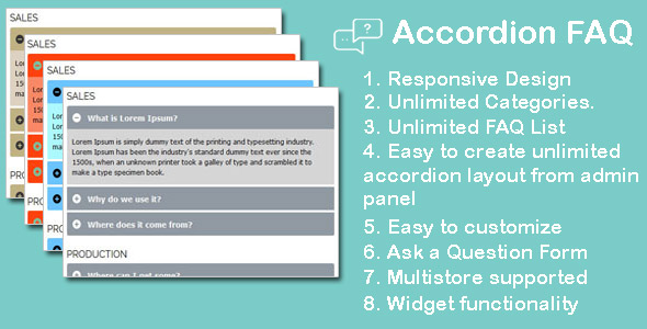 Accordion FAQ extension for magento icon
