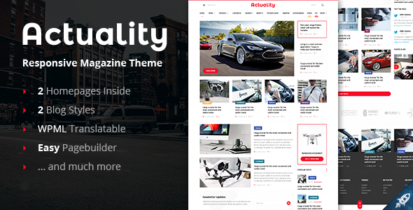 Actuality - Blog & Magazine WordPress Theme icon