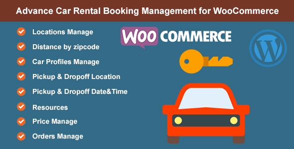 Advance Car Rental Booking Management for WooCommerce icon