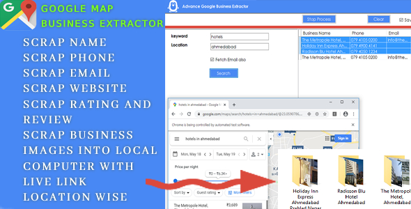 Advance Google Maps Business Extractor with Images icon