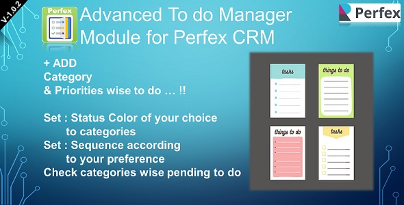 Advanced To do Manager Module for Perfex CRM icon